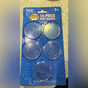 Funko Pop! Package of 10 Clear Bases - New In Package